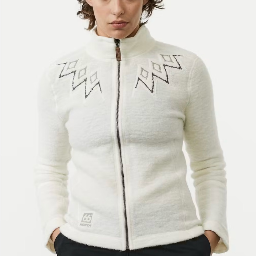 Patagonia Nort 66 White Zip-Up Jacket